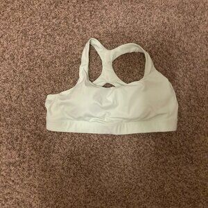 Athleta Ultimate Bra Size 3X Light Green Padded Cups Hook Eye Closure Racerback